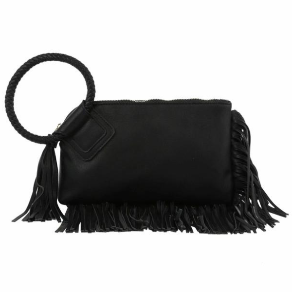 Fringe Clutch - Black