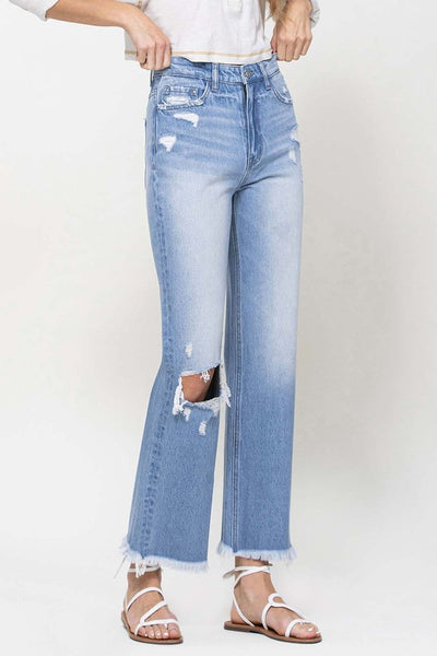 Vervet 90's Vintage Ankle Flare Jeans