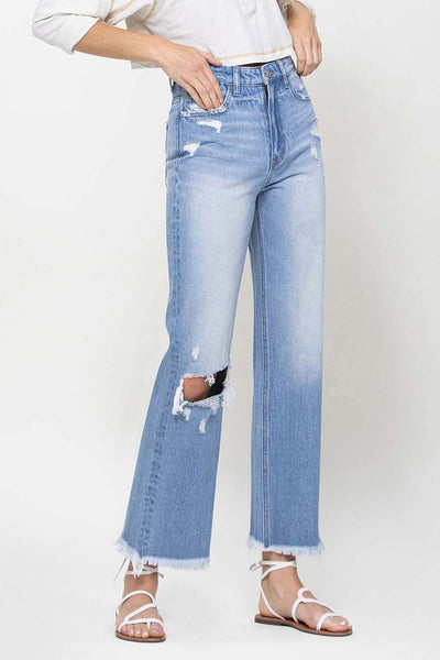 Vervet 90's Vintage Ankle Flare Jeans