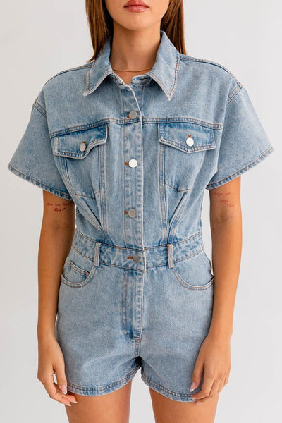 Danielle Denim Romper