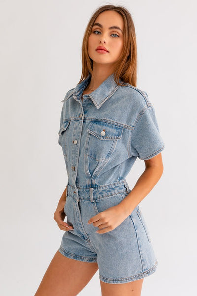 Danielle Denim Romper