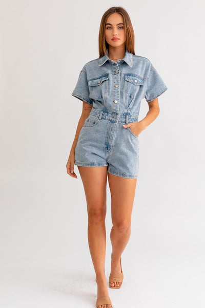 Danielle Denim Romper