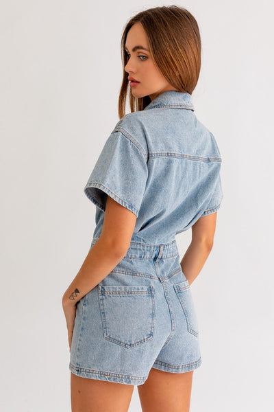 Danielle Denim Romper