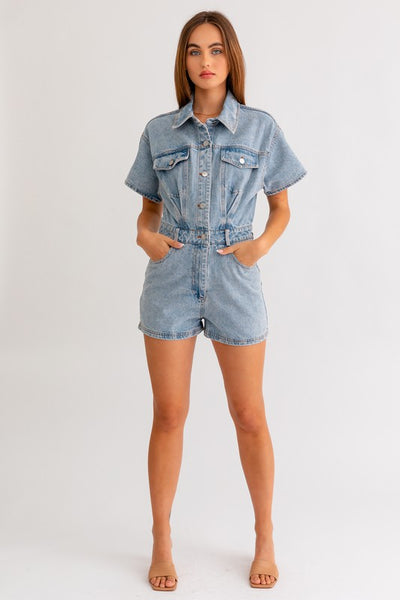 Danielle Denim Romper