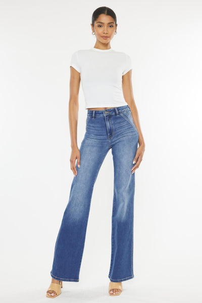 Kan Can Ultra High Waist Flare Jeans