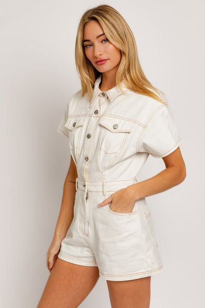 Danielle Denim Romper