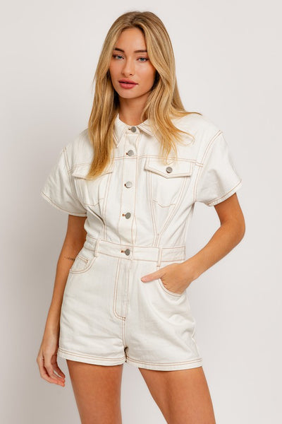 Danielle Denim Romper