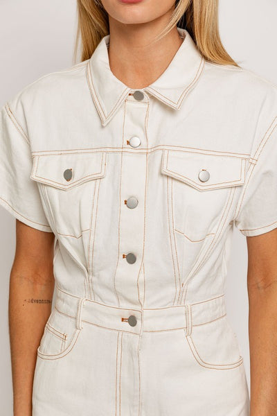 Danielle Denim Romper