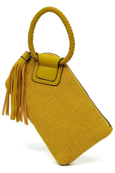 Canvas Wristlet Clutch