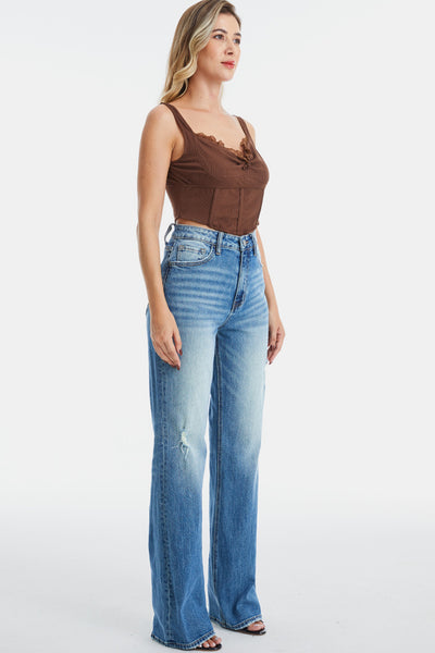 BAYEAS Ultra High-Waist Bootcut Jeans