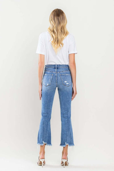 Vervet High Rise Cropped Flare Jeans