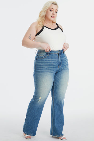 BAYEAS Ultra High-Waist Bootcut Jeans
