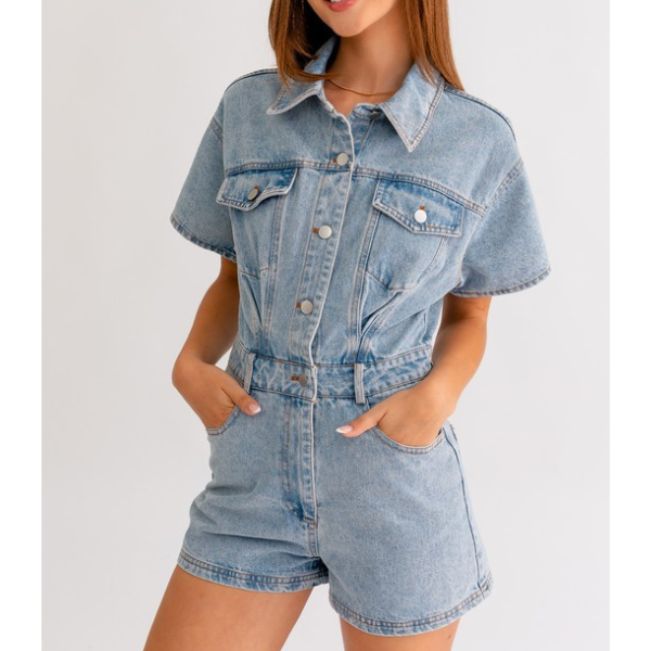 Danielle Denim Romper