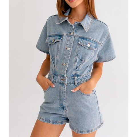 Danielle Denim Romper