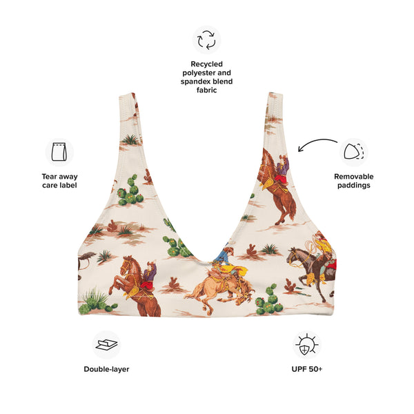 Wild West Recycled Bikini Top