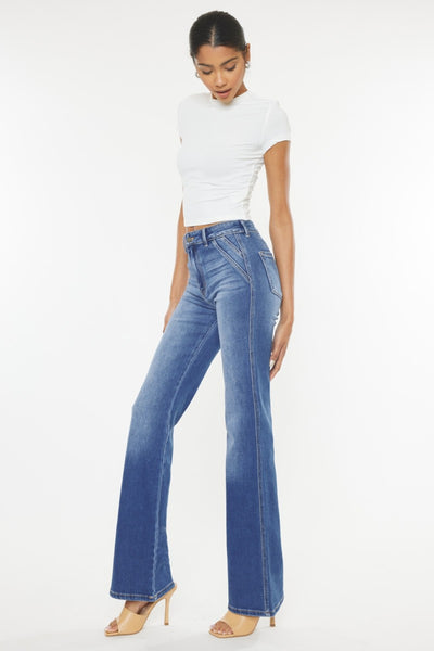 Kan Can Ultra High Waist Flare Jeans