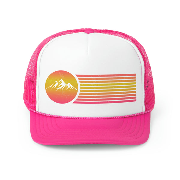 Retro Mountains Trucker Hat