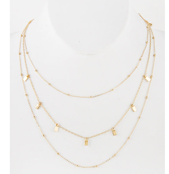 Gold Layered Necklace - Prairie Rose Boutique