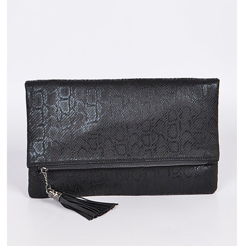 Snake Print Clutch - Prairie Rose Boutique